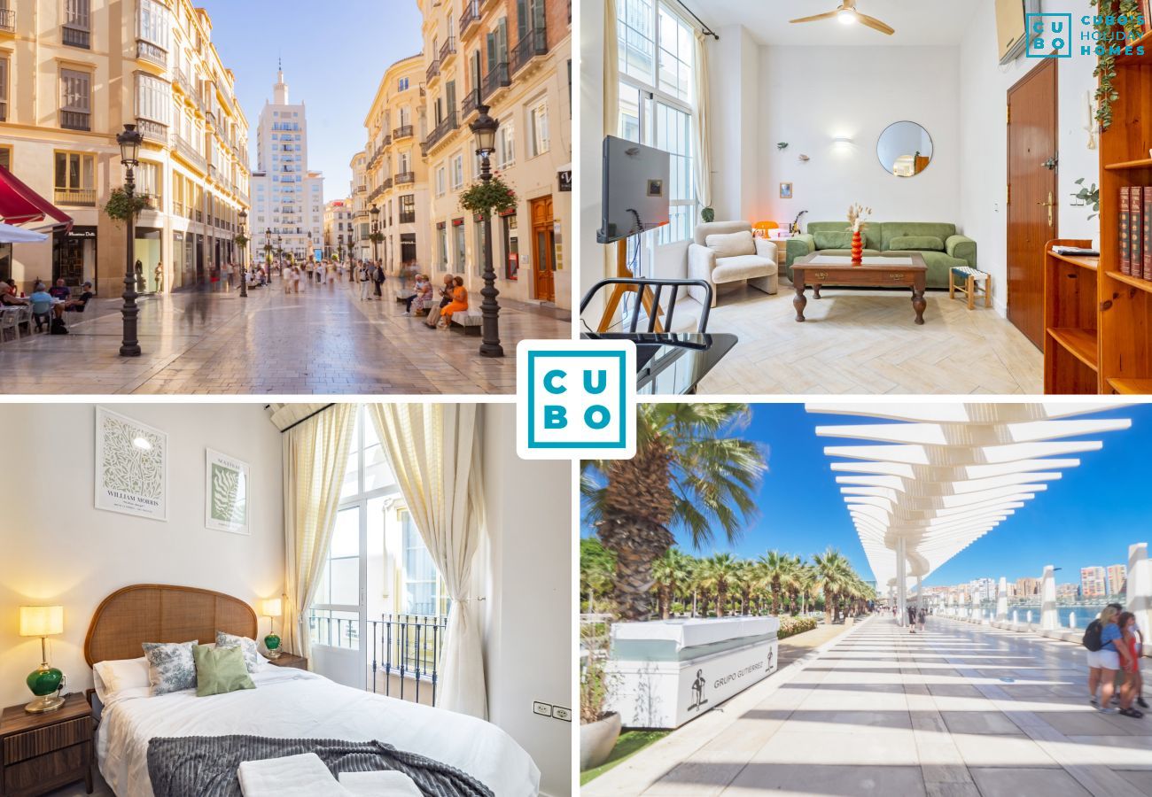 Apartamento vacacional en el centro de Málaga para 4 personas