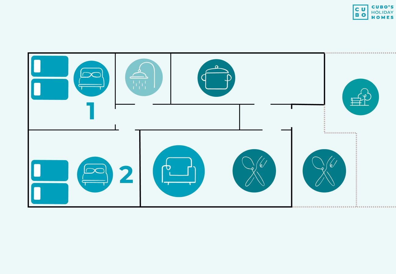 Apartamento en Rincón de la Victoria - Cubo's First Line Beach Las Gaviotas Apartment