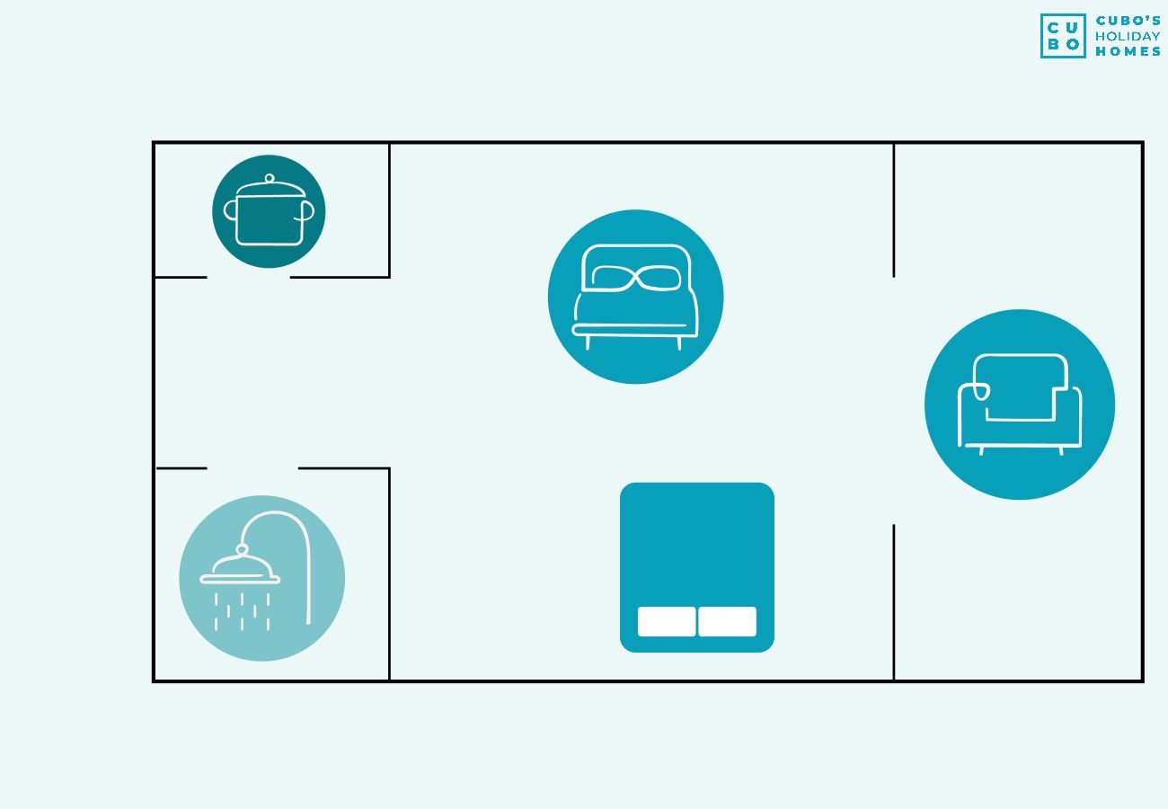 Estudio en Torremolinos - Cubo's Estudio La Colina Seaview & Pool