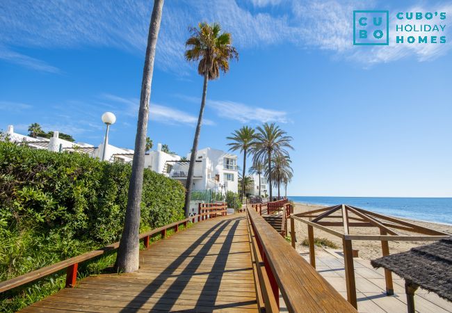 Beach near this apartment in Mijas Costa