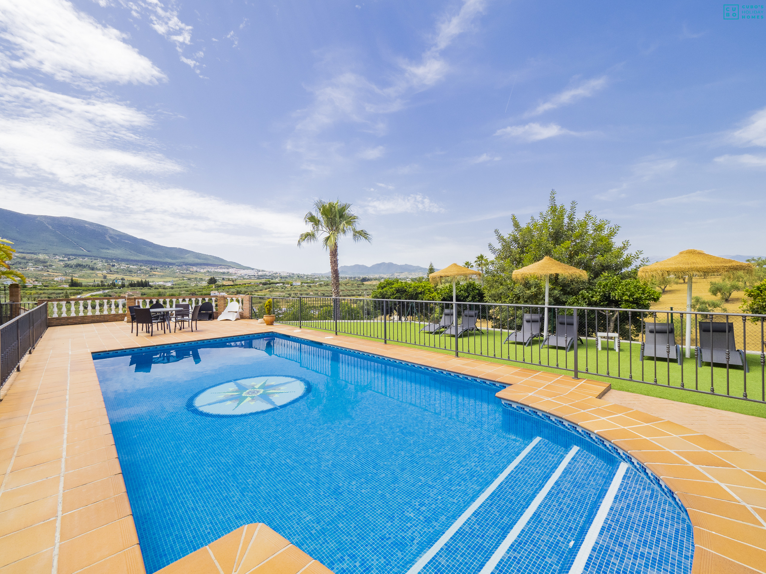 Pool and exterior of the property