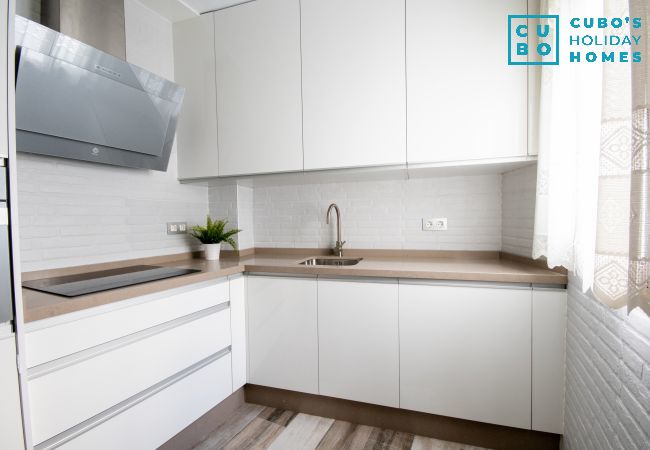 Kitchen of this apartment in the center of Alhaurín el Grande
