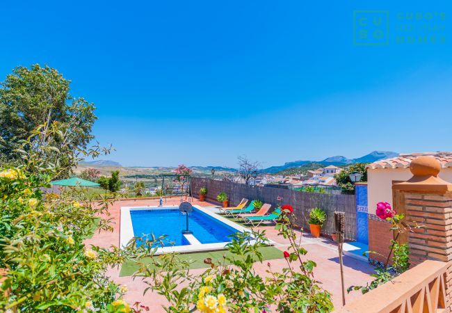 Terraces of this villa in Ardales