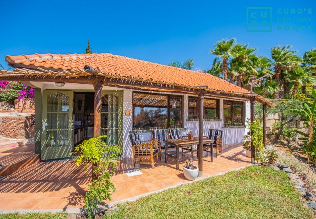 Terrace of this rural studio in Mijas Pueblo