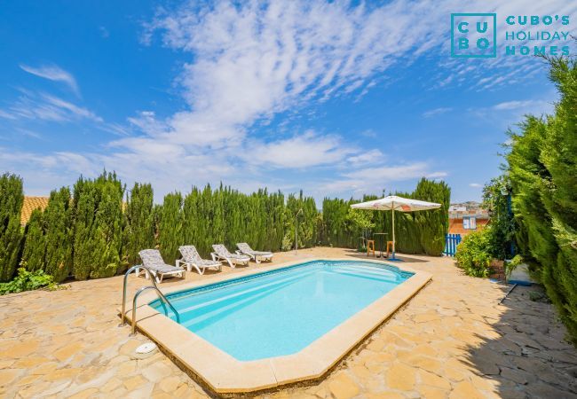 Private pool of the accommodation in Ardales