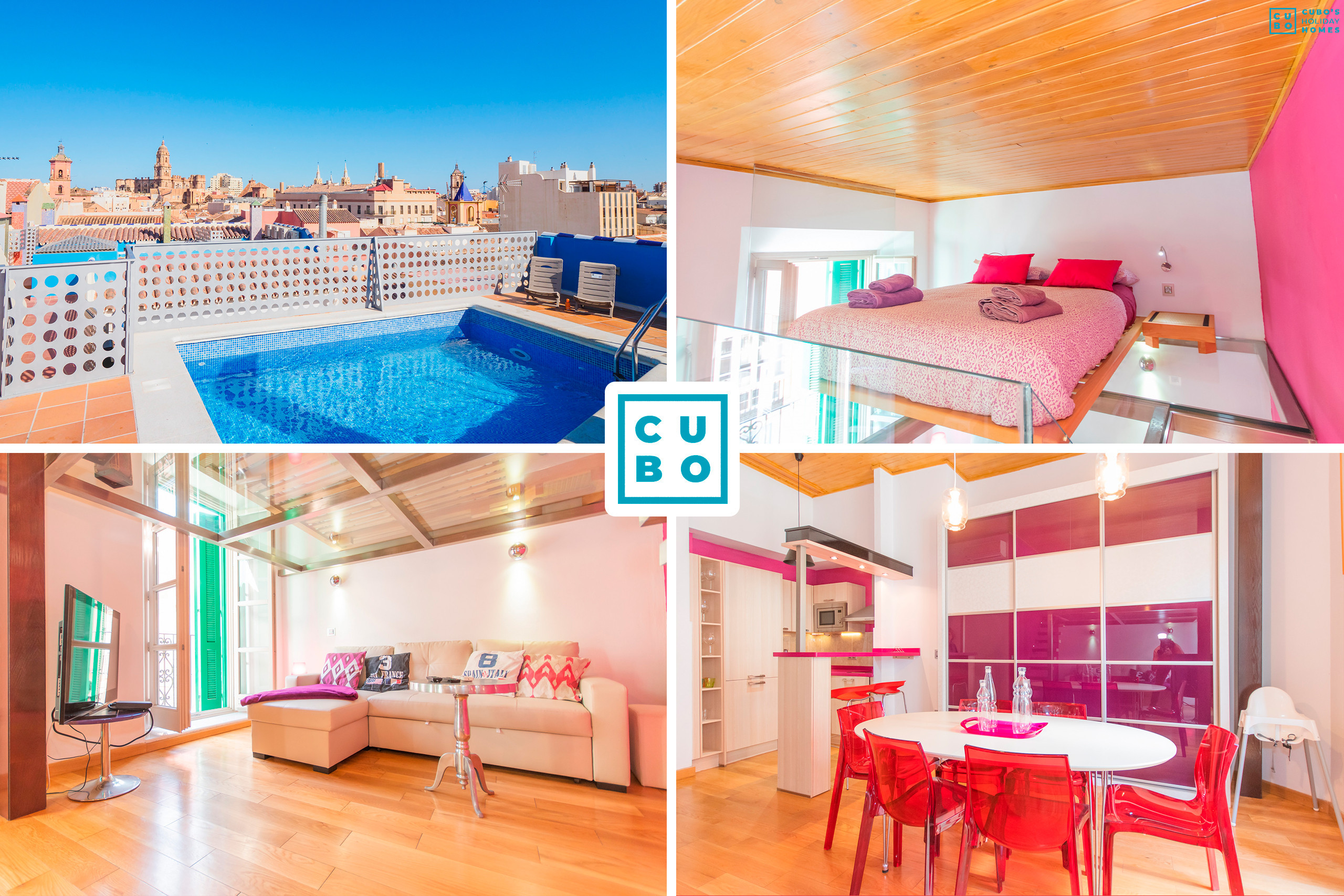 Charming studio in the centre of Malaga with swimming pool.