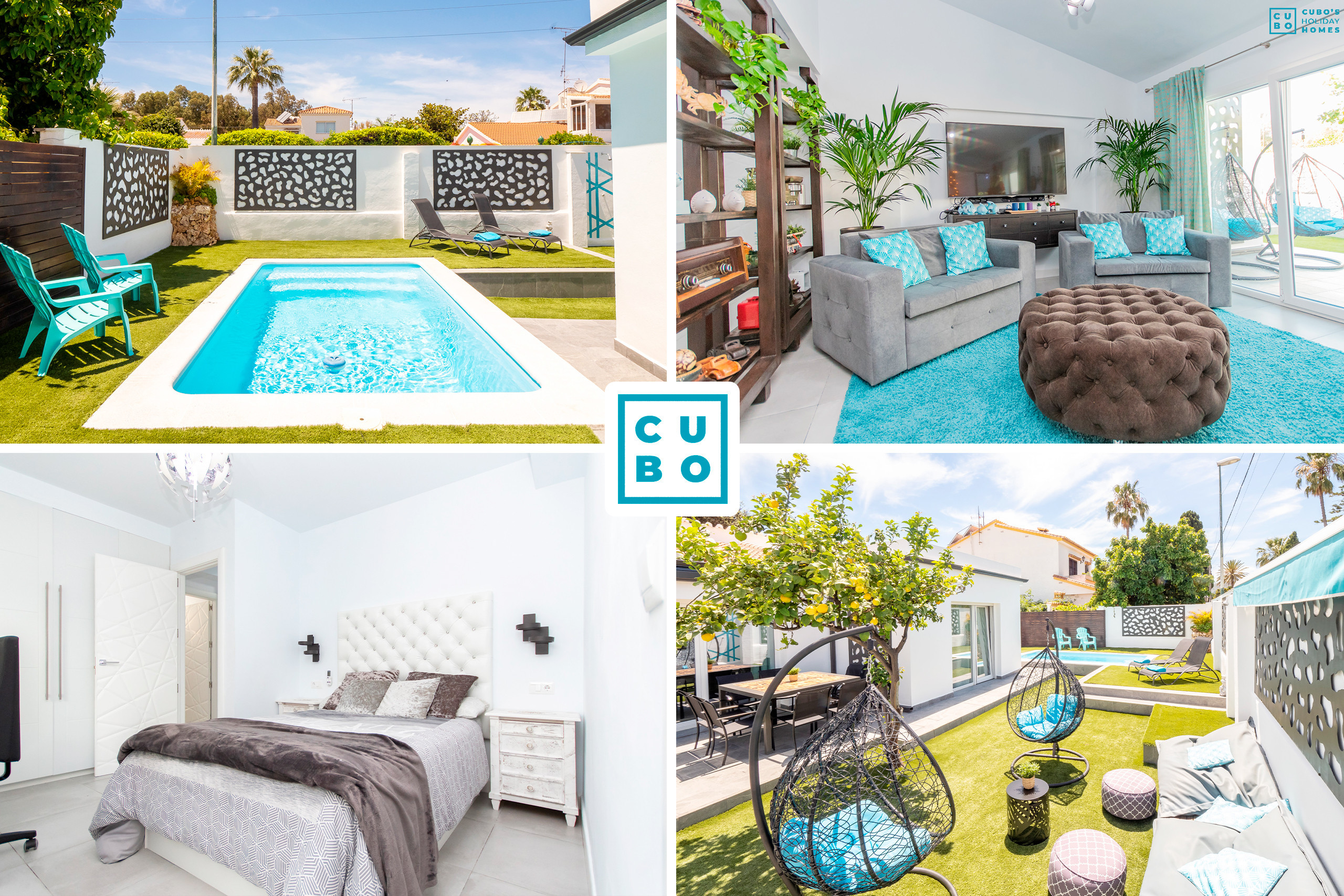 Charming holiday home in Malaga with swimming pool and chill out area.