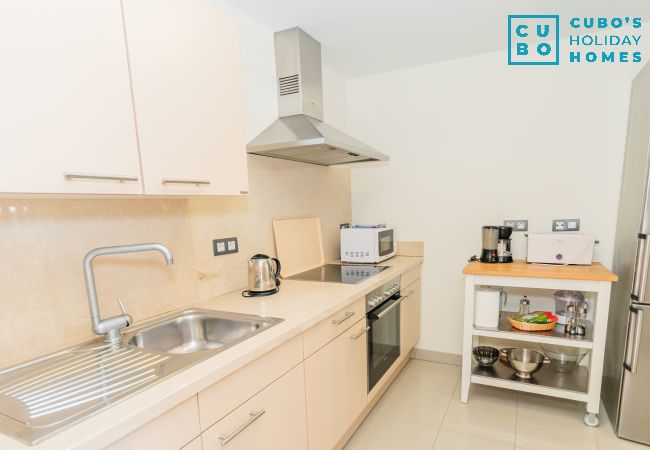 Kitchen of this apartment in Marbella