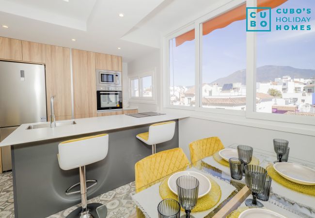 Living room of this apartment in Estepona