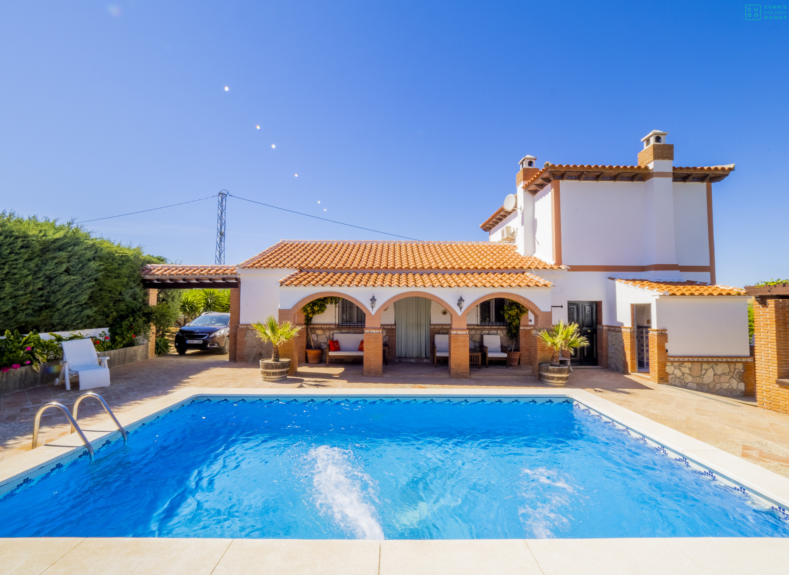 Outdoor pool of this Rural House in Ardales