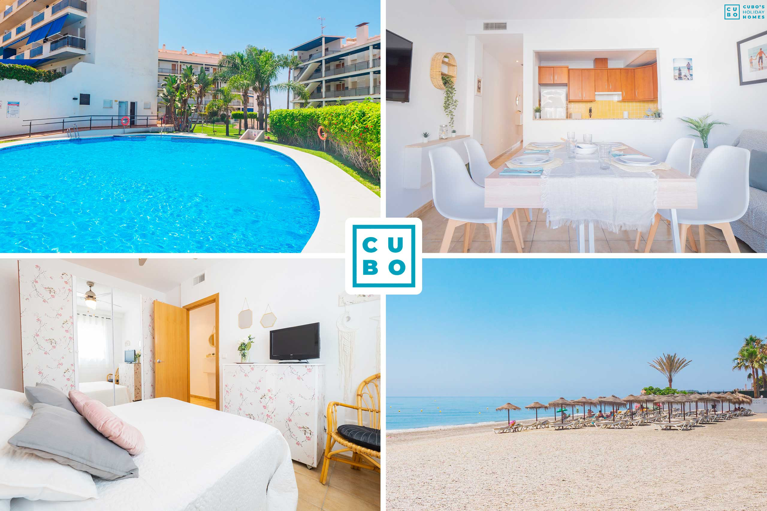 Beautiful flat with pool in Torrox Costa next to the beach.