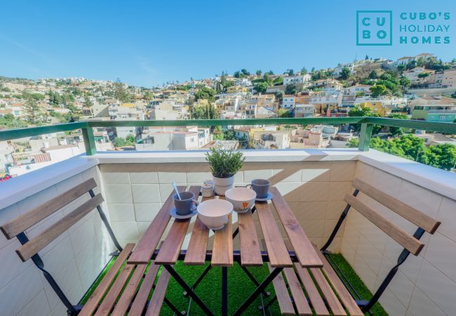 Views from the terrace of the apartment located in El Palo, Malaga