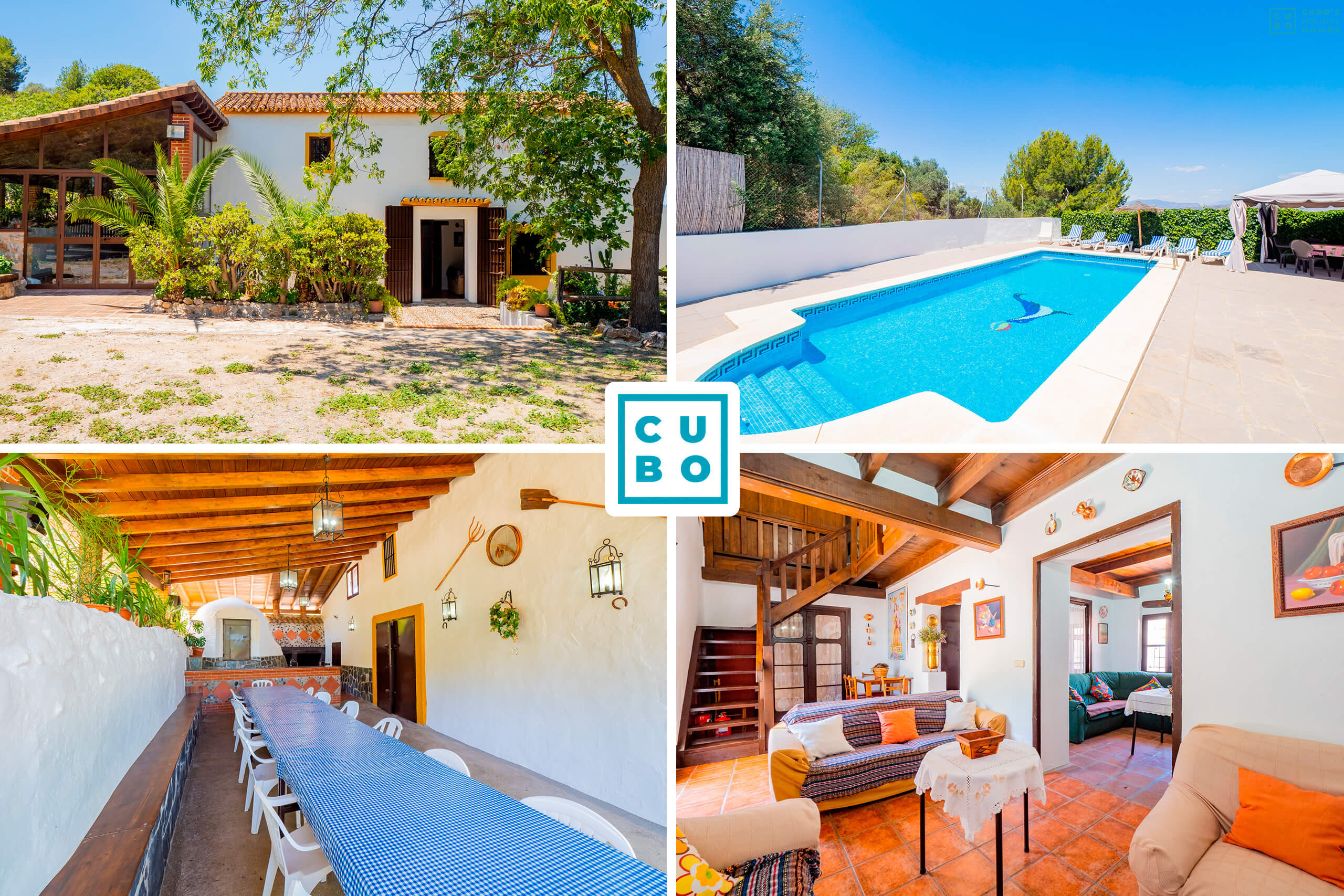 Charming cortijo in Cártama with swimming pool and capacity for 11 people.