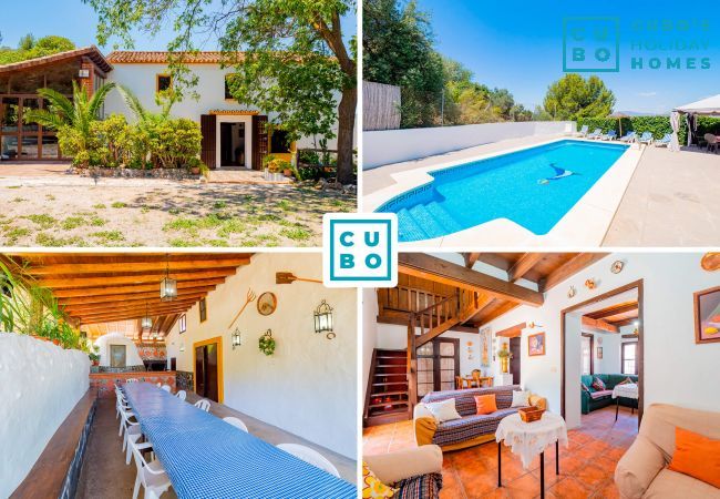 Charming cortijo in Cártama with swimming pool and capacity for 11 people.