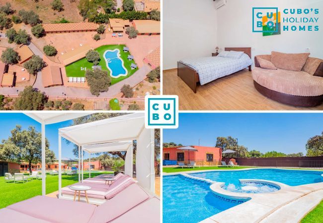 Charming holiday complex in Córdoba los Pedroches with swimming pool and relaxation area.