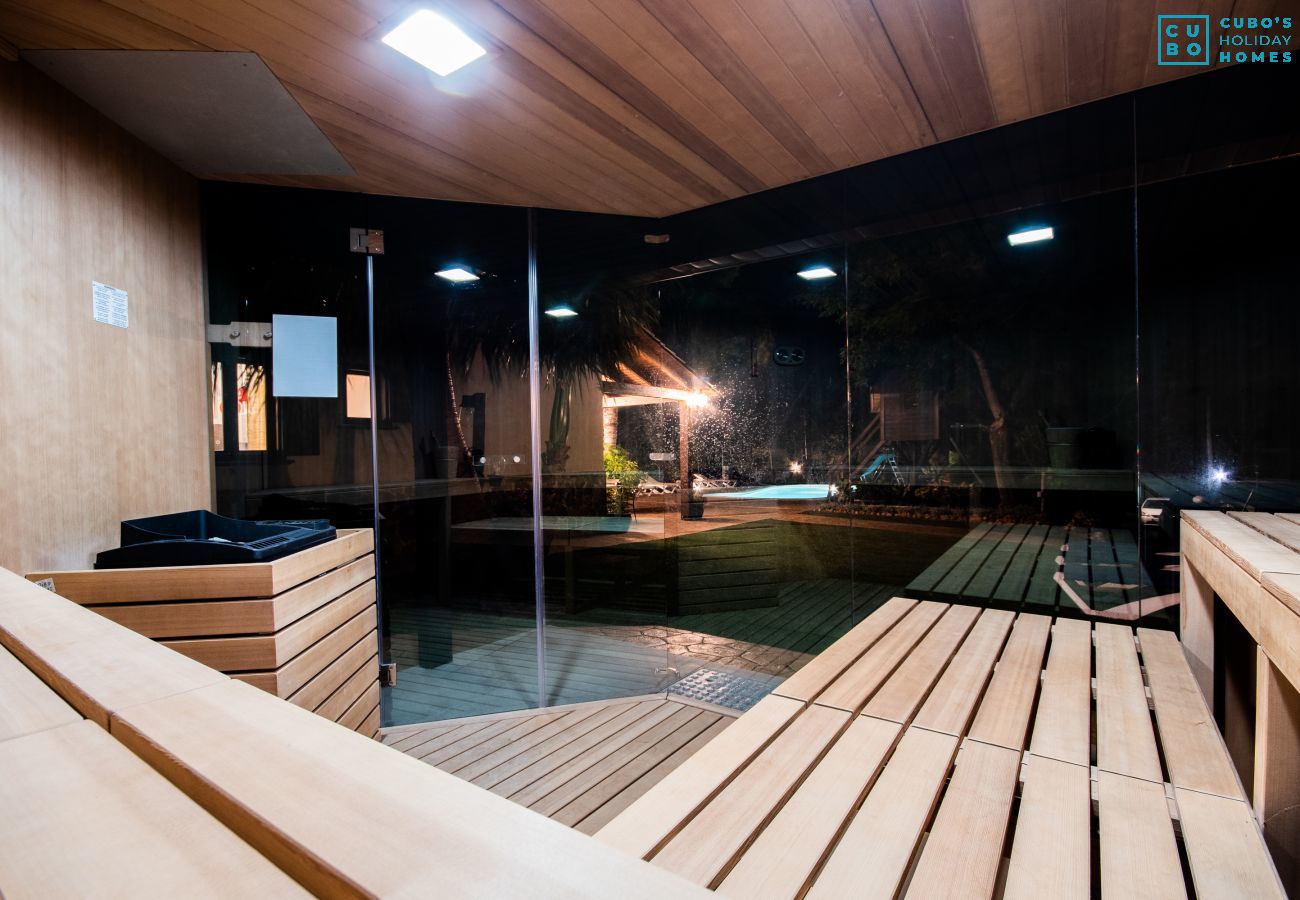 Sauna of this villa in Alhaurín de la Torre