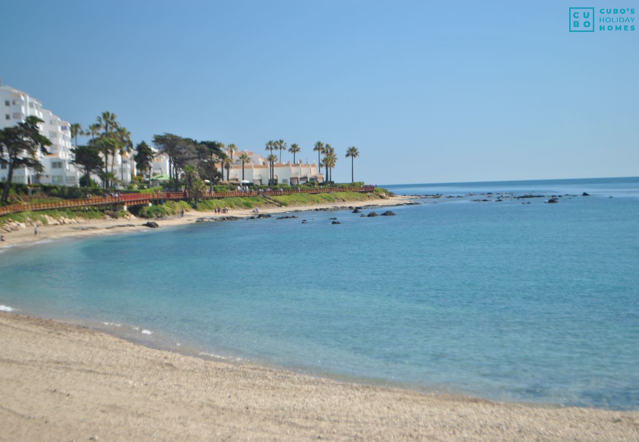 Beach near this apartment in Mijas Costa