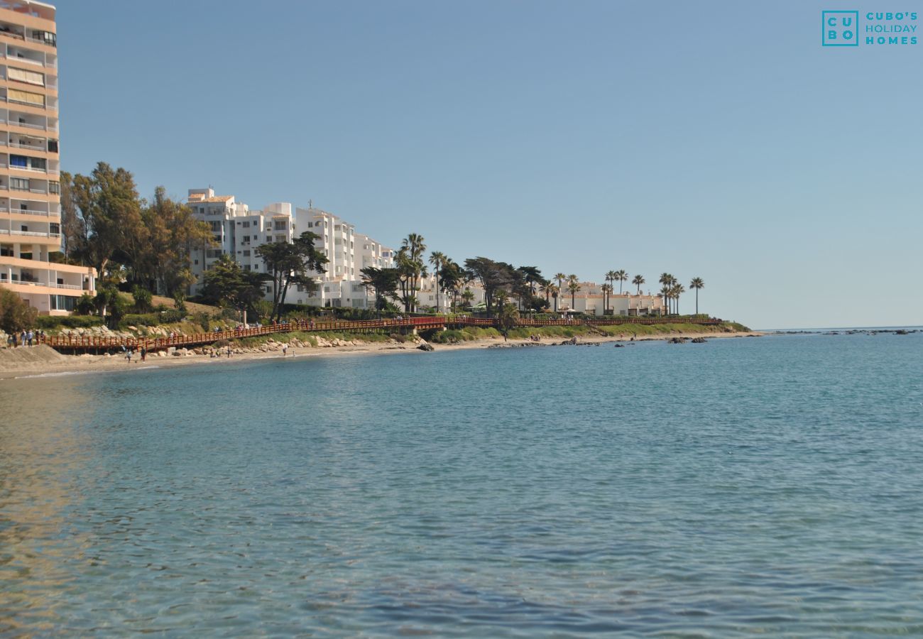 Beach near this apartment in Mijas Costa