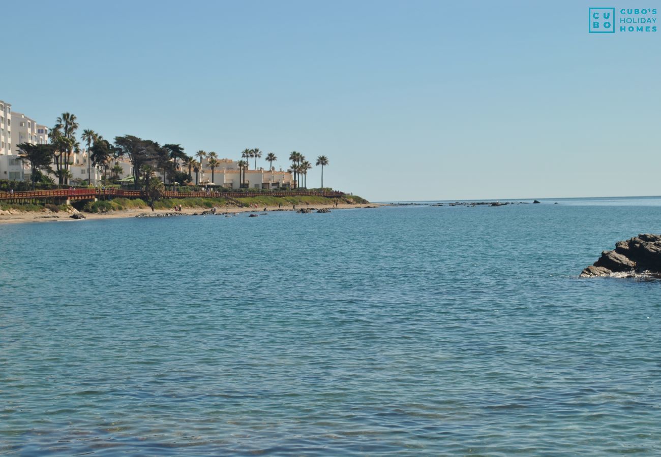 Beach near this apartment in Mijas Costa