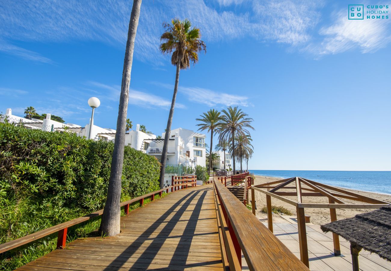 Beach near this apartment in Mijas Costa