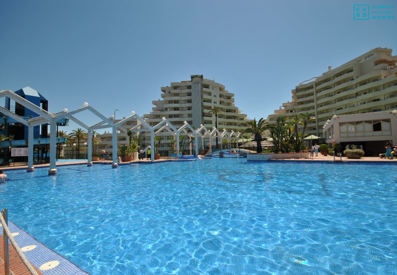 Community pool of this apartment in Benalmádena