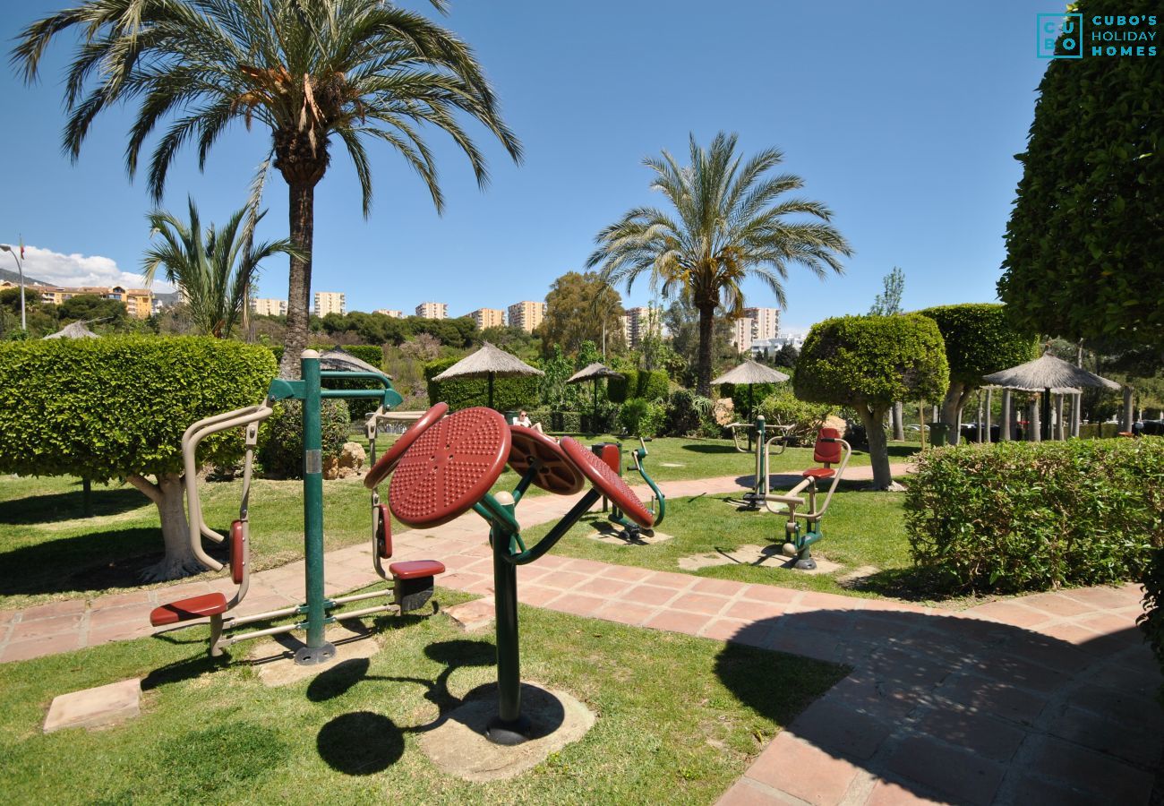 Garden of this apartment in Benalmádena