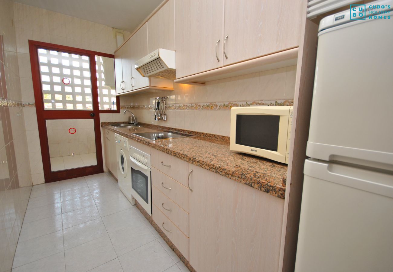 Kitchen of this apartment in Marbella