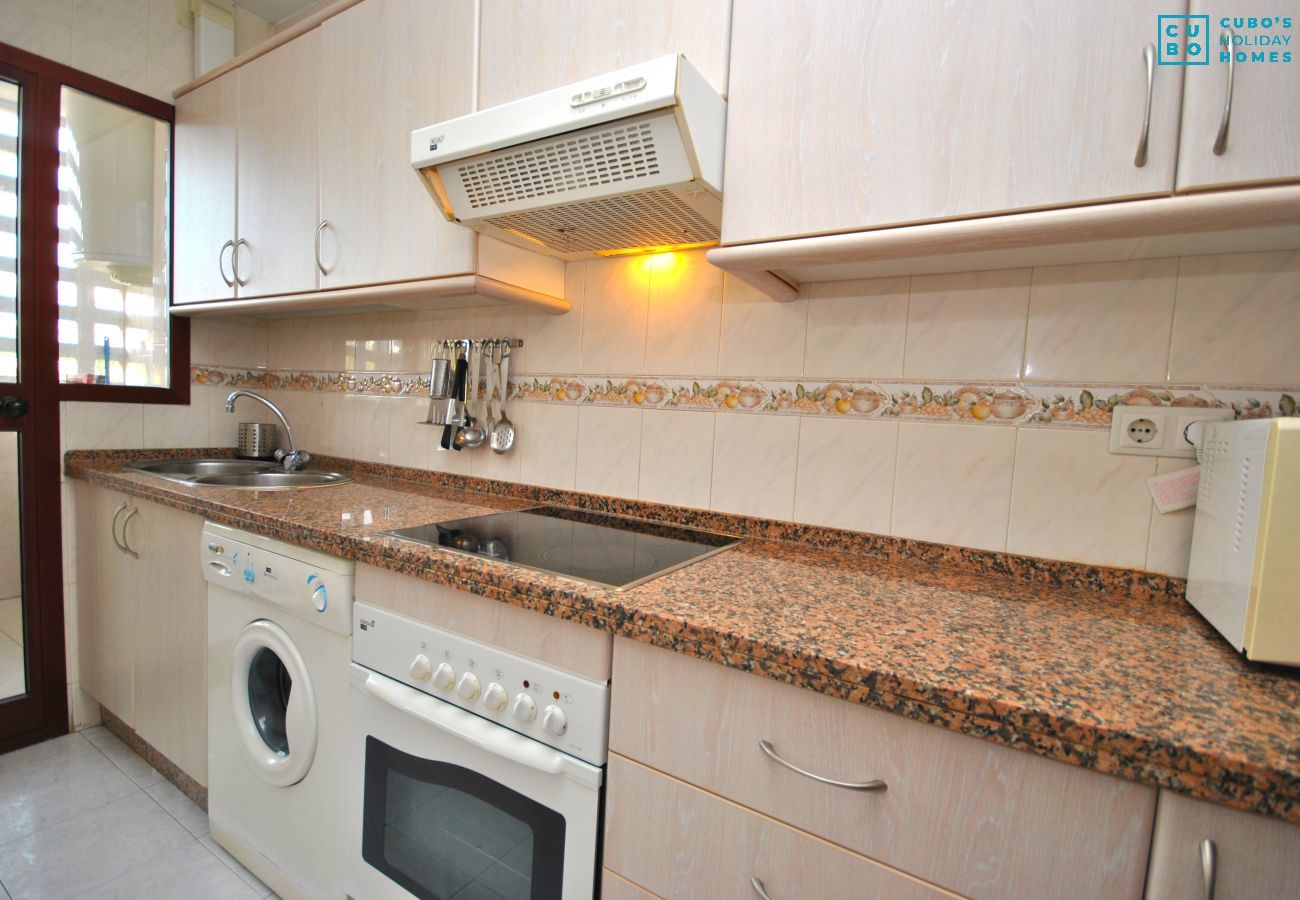 Kitchen of this apartment in Marbella