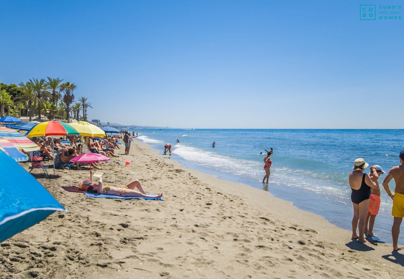 Beach near this apartment in Nagueles (Marbella)