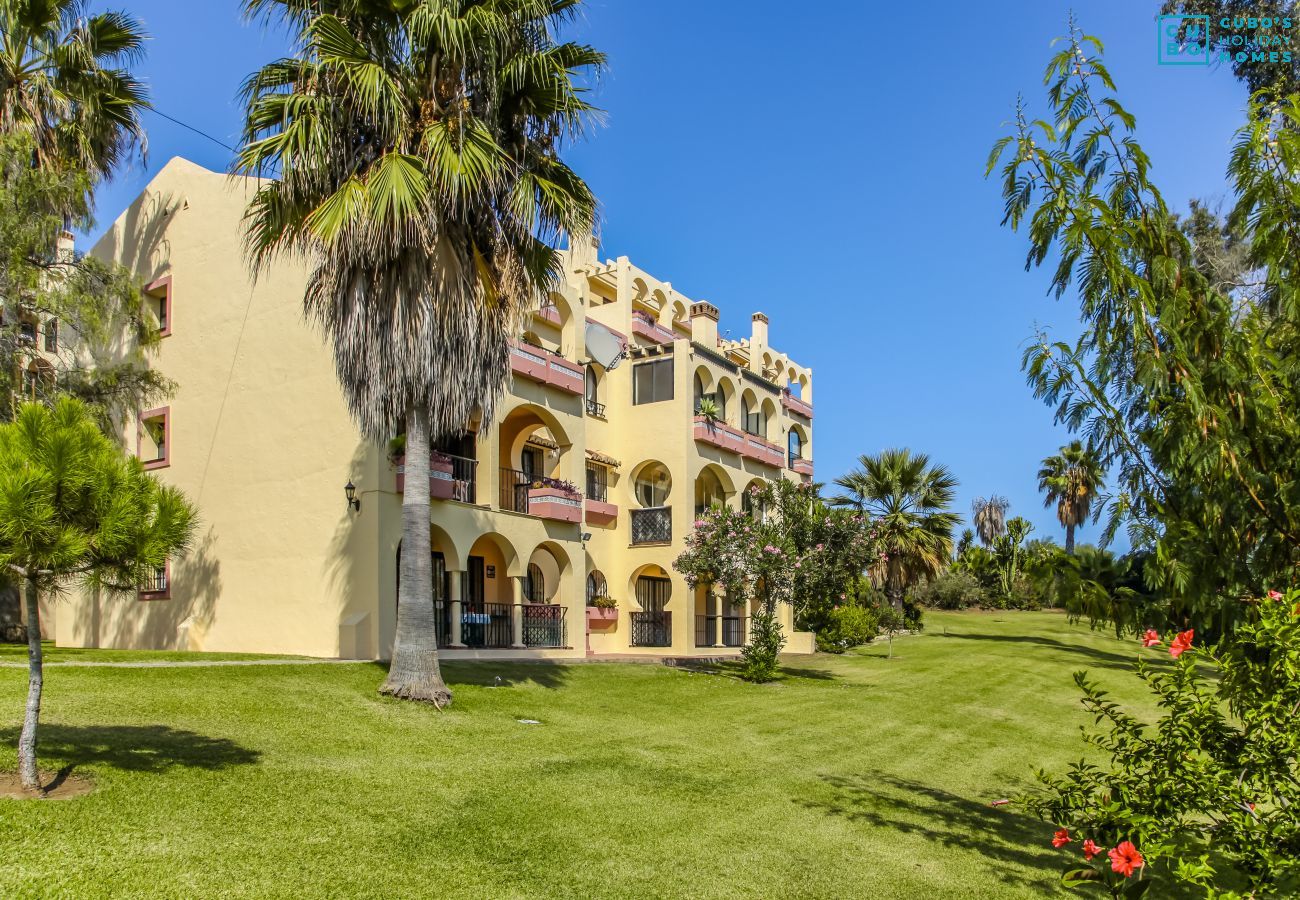 Gardens of this apartment in Mijas Costa