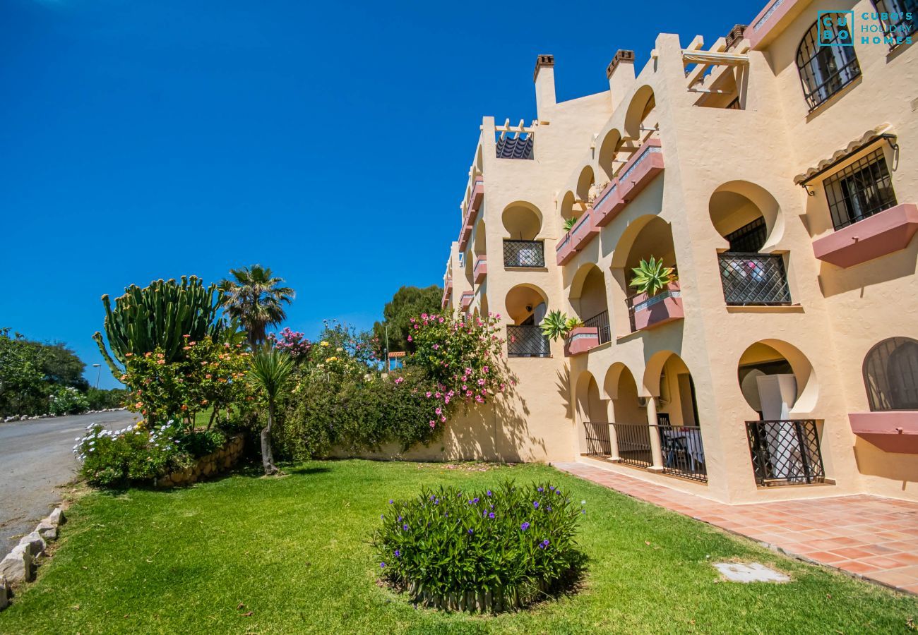 Garden of this apartment in Mijas Costa