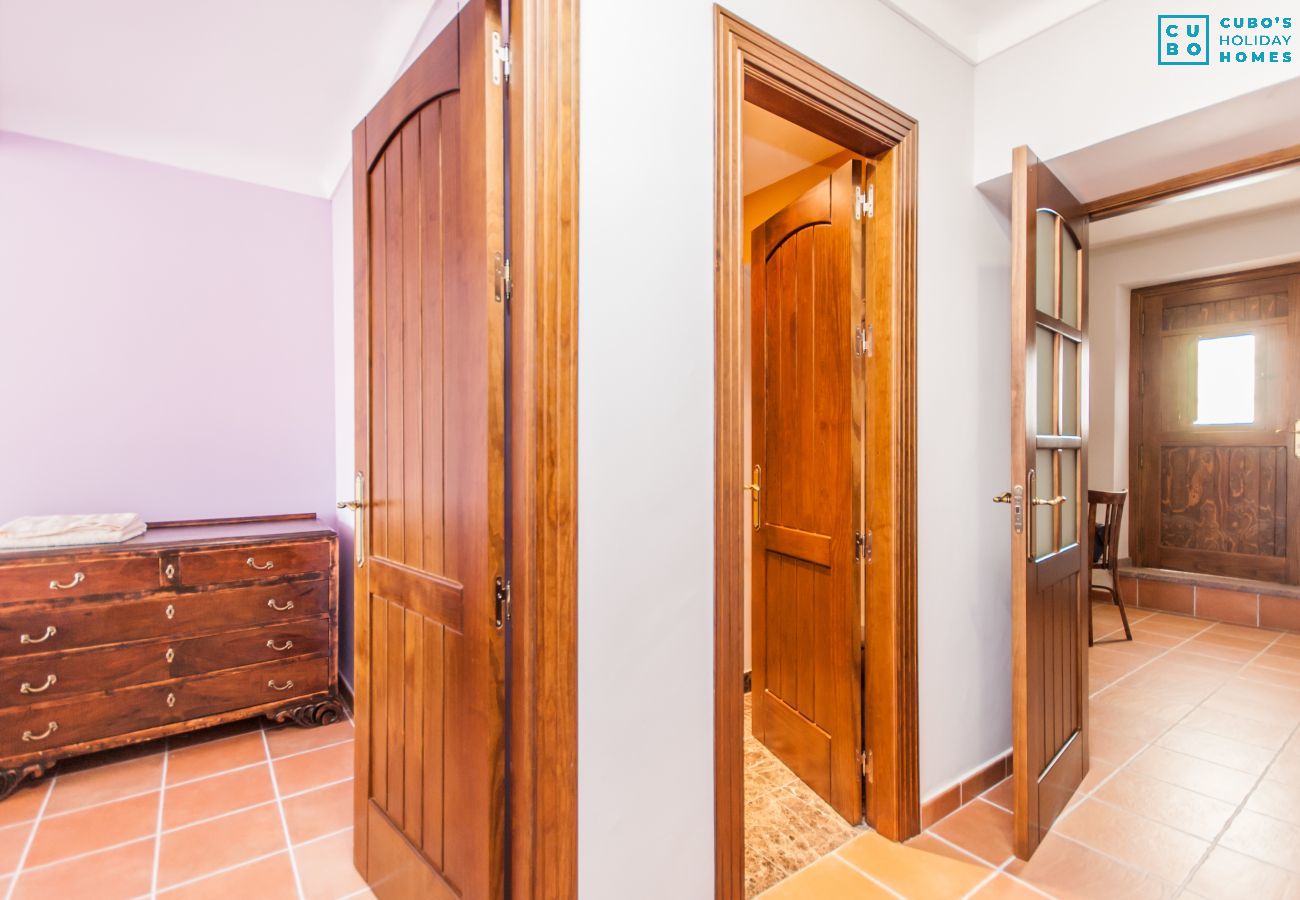 Dormitorio de esta casa cerca del Caminito del Rey