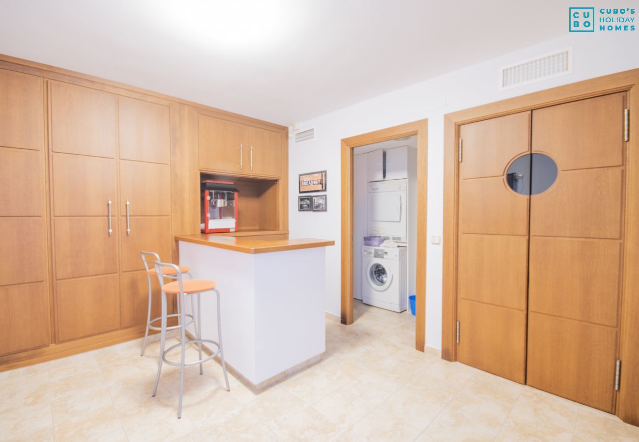 Laundry room of this luxury house in the center of Alhaurín el Grande