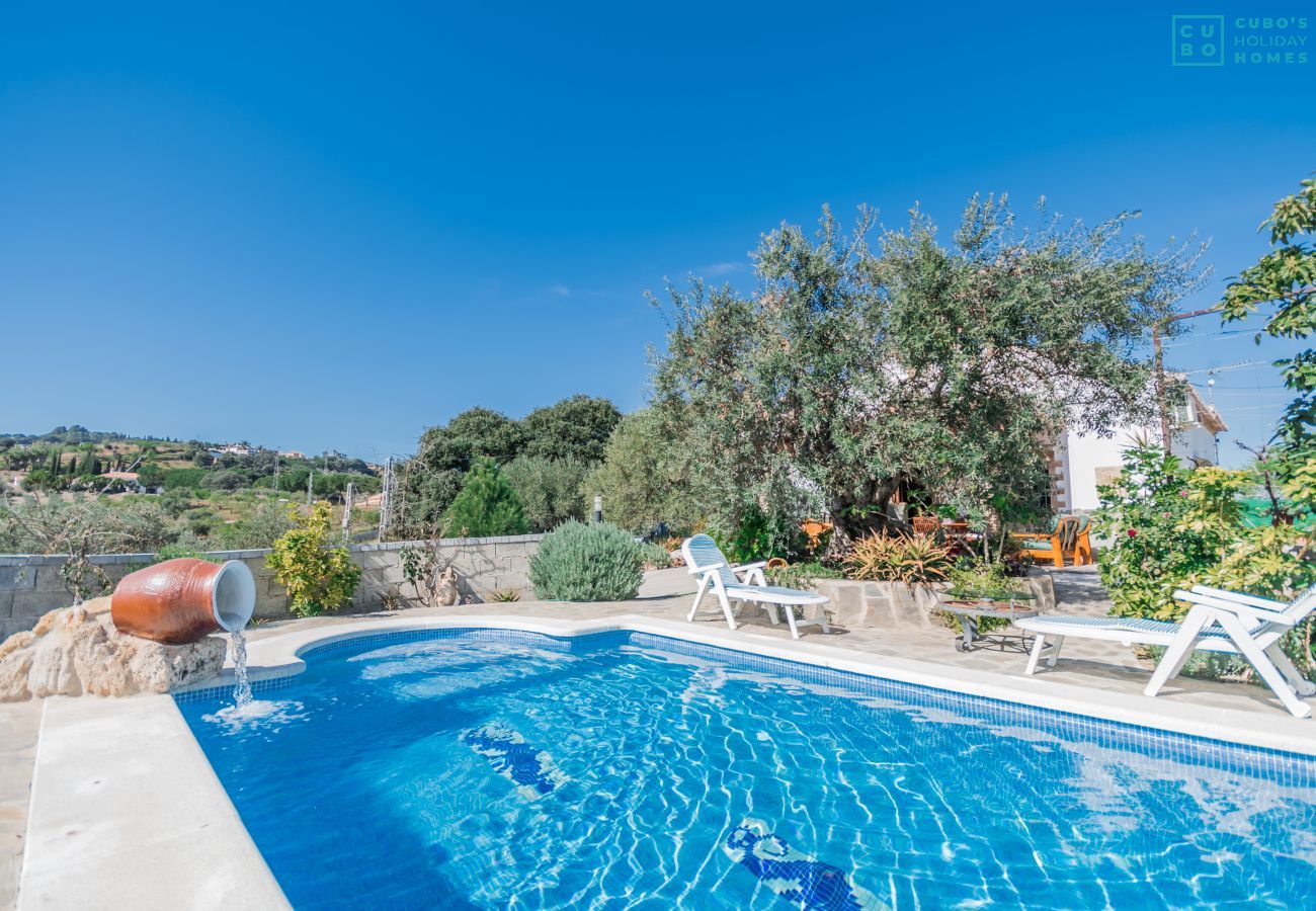 Private pool of this estate in Alhaurín el Grande