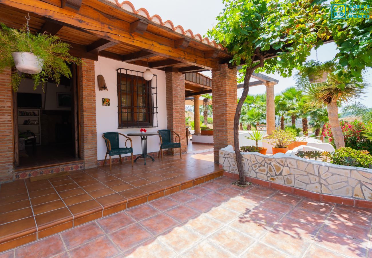 Terrace of this rural apartment in Mijas Pueblo