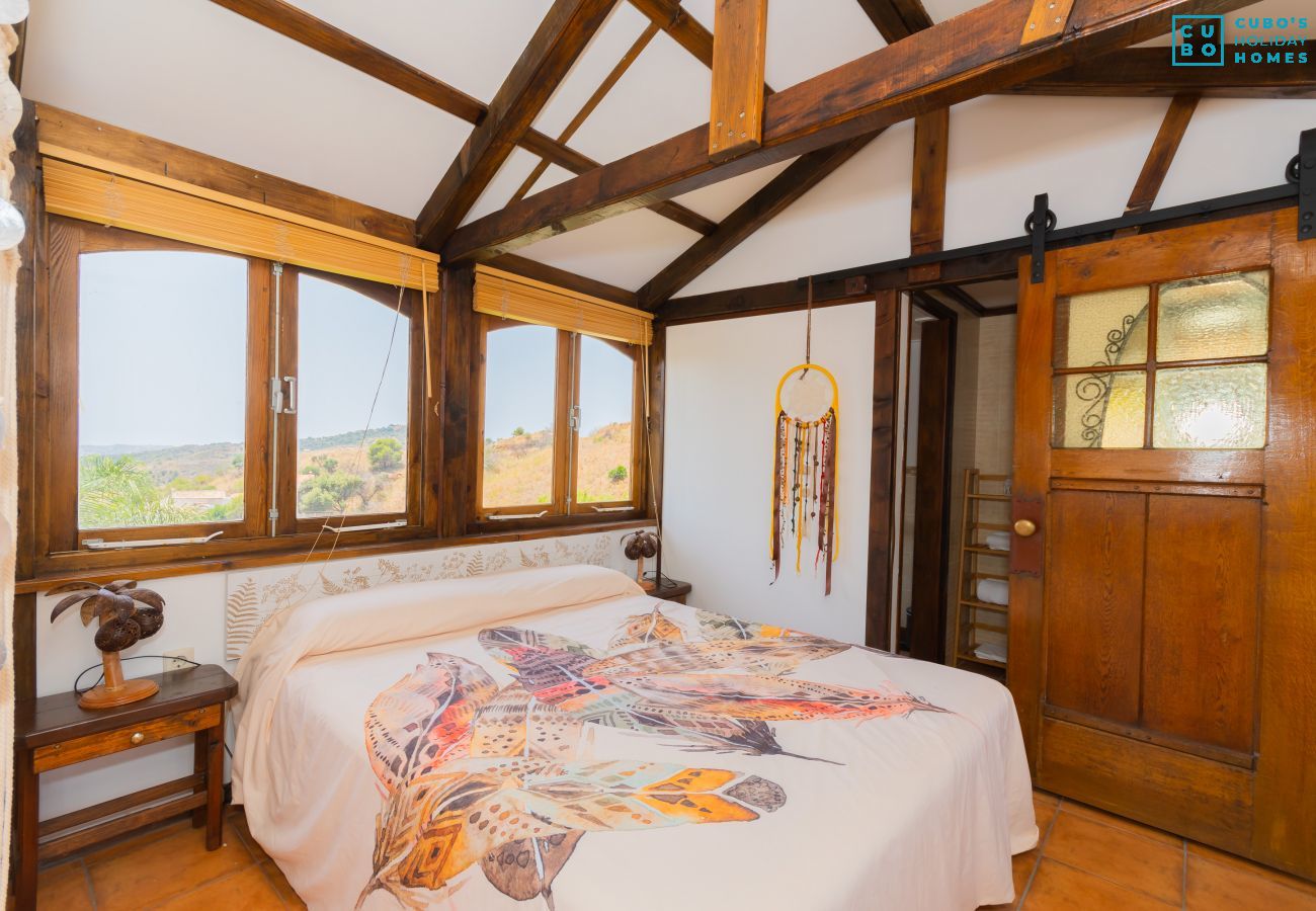 Bedroom of this rural studio in Mijas Pueblo