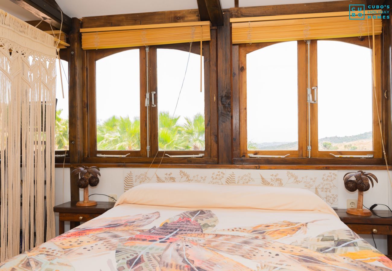 Bedroom of this rural studio in Mijas Pueblo