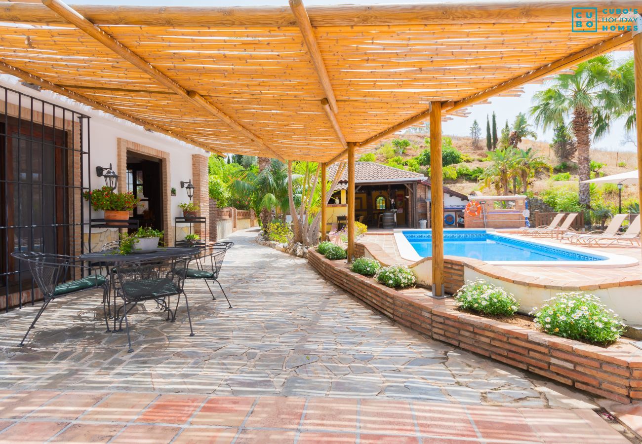 Terrace of this rural apartment in Mijas Pueblo