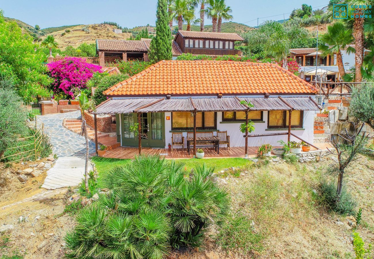 Garden of this rural studio in Mijas Pueblo