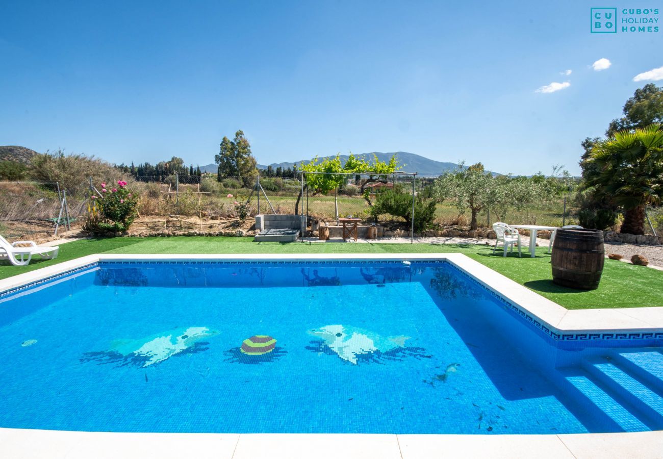 Private pool of this estate in Alhaurín el Grande