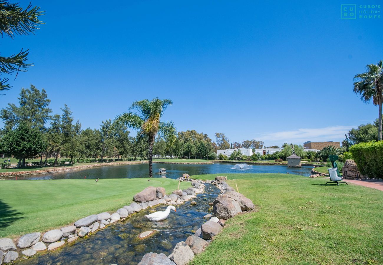 Golf course of this apartment in La Cala de Mijas