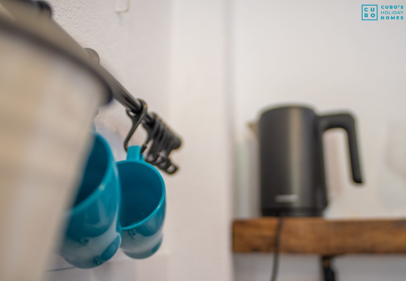 Kitchen of this rural house in Coín