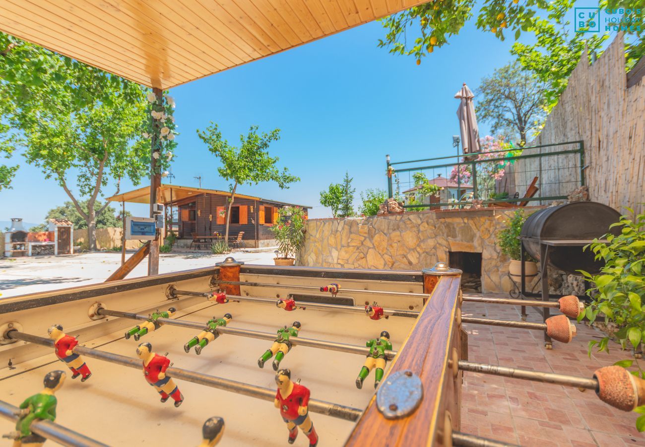 Barbecue of this wooden house in Alhaurín el Grande