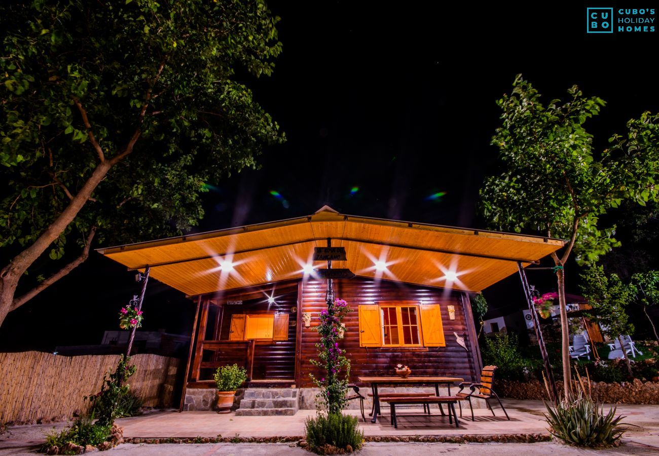 Terrace of this wooden house in Alhaurín el Grande