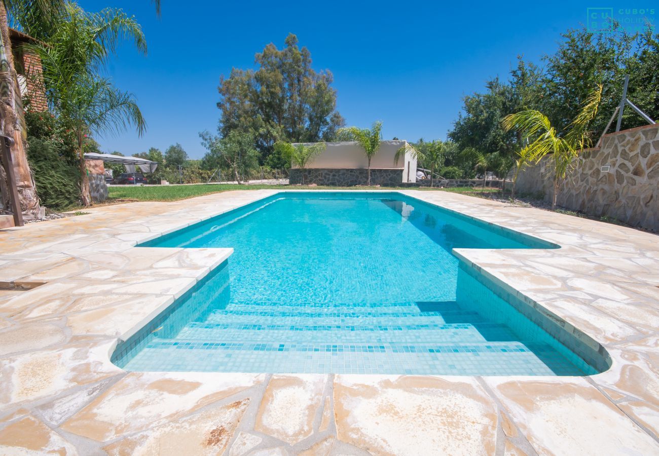 Private pool of this estate in Alhaurín el Grande
