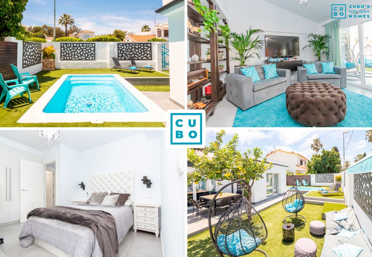 Charming holiday home in Malaga with swimming pool and chill out area.