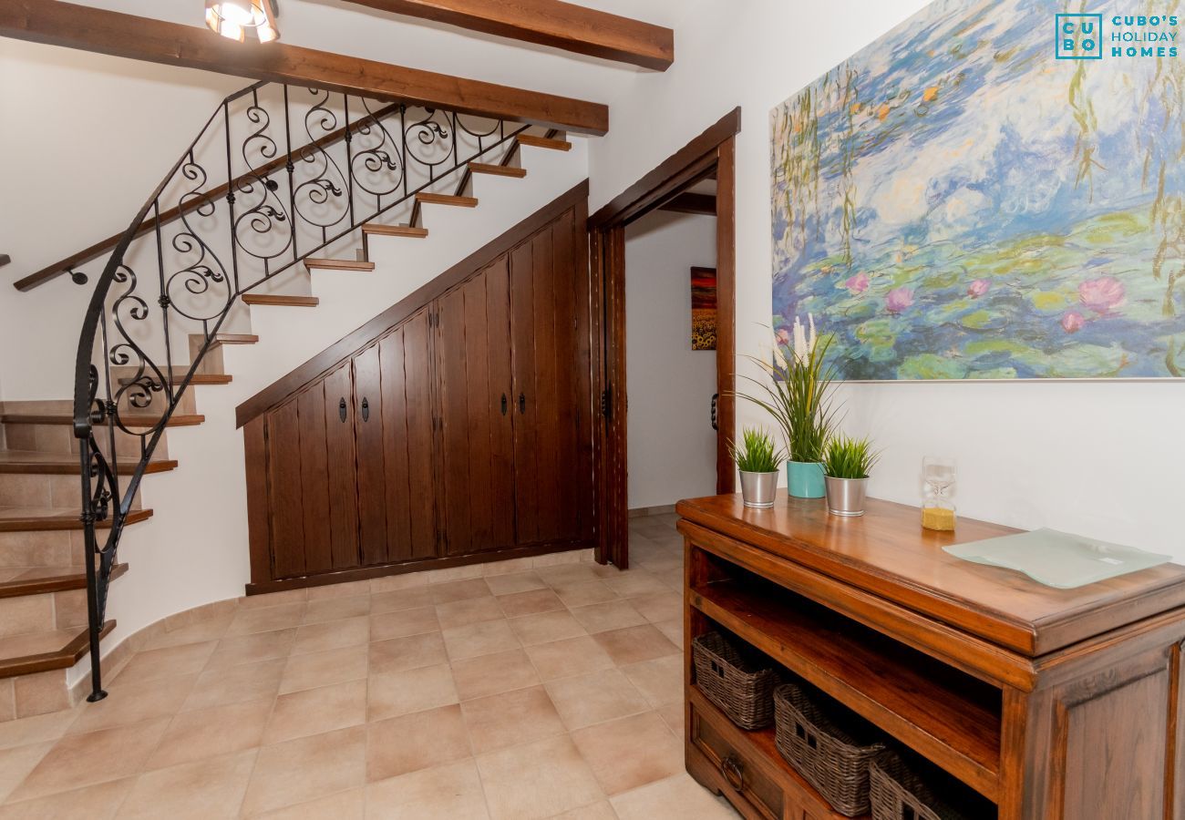 Entrance of this house with fireplace in El Torcal