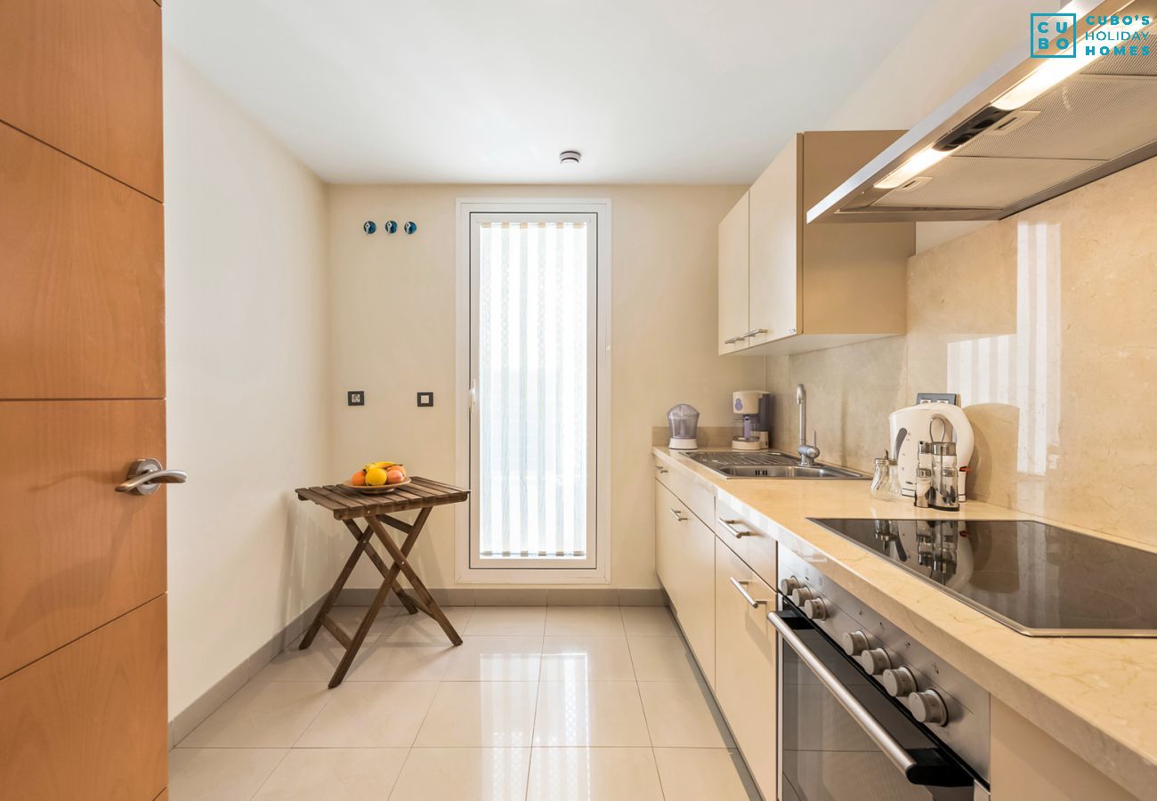 Kitchen of this apartment in Marbella