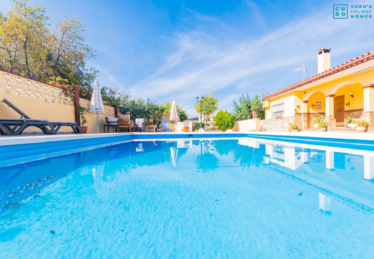 Private pool of this Finca in Alhaurín de la Torre