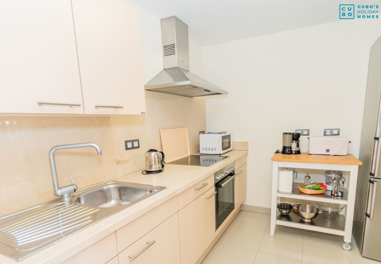 Kitchen of this apartment in Marbella